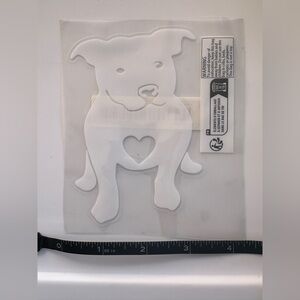 NEW Pitbull White Decal